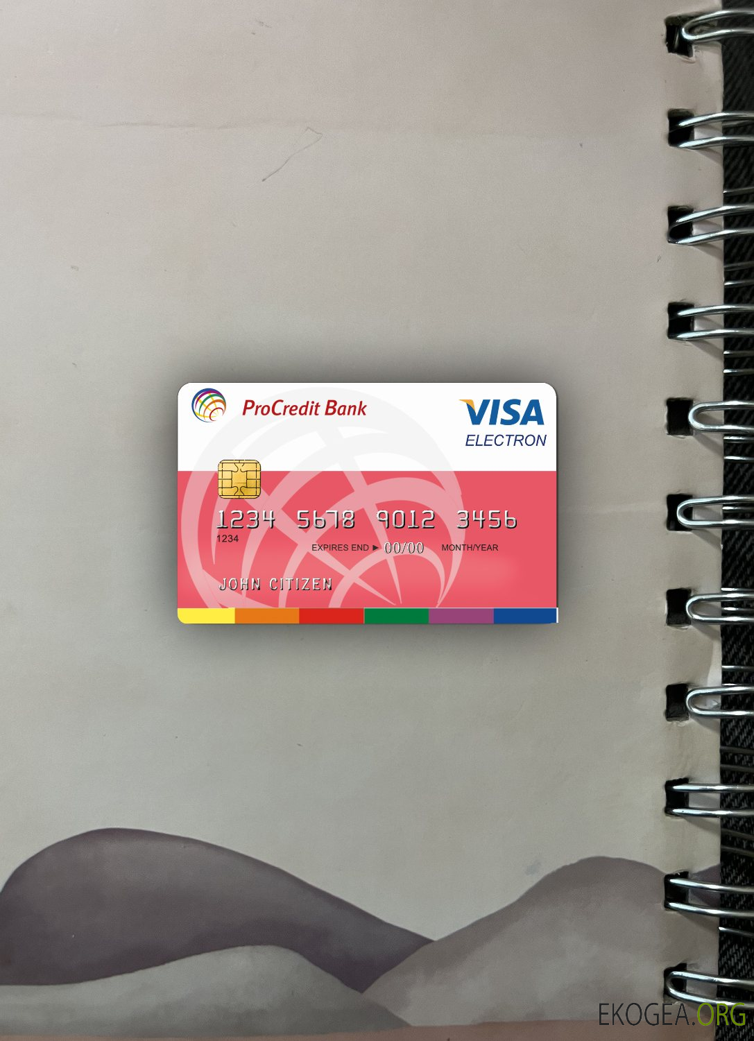 Roumanie ProCredit Bank Visa Electron photolook avant